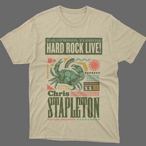 Chris Stapleton Hard Rock Live 2026 Gildan Tee Night 2 Crab Art